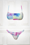 Velvet swimsuit Candy with straps