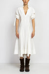 V-neck shirt dress