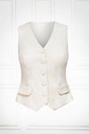 White Sleeveless Waistcoat