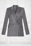 Double breasted blazer in grey