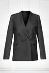 Double breasted blazer in black