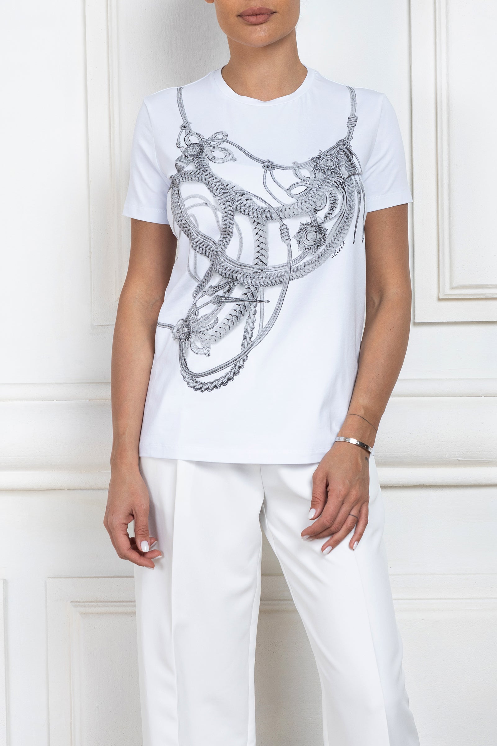 Oversized print t-shirt Silver Chains