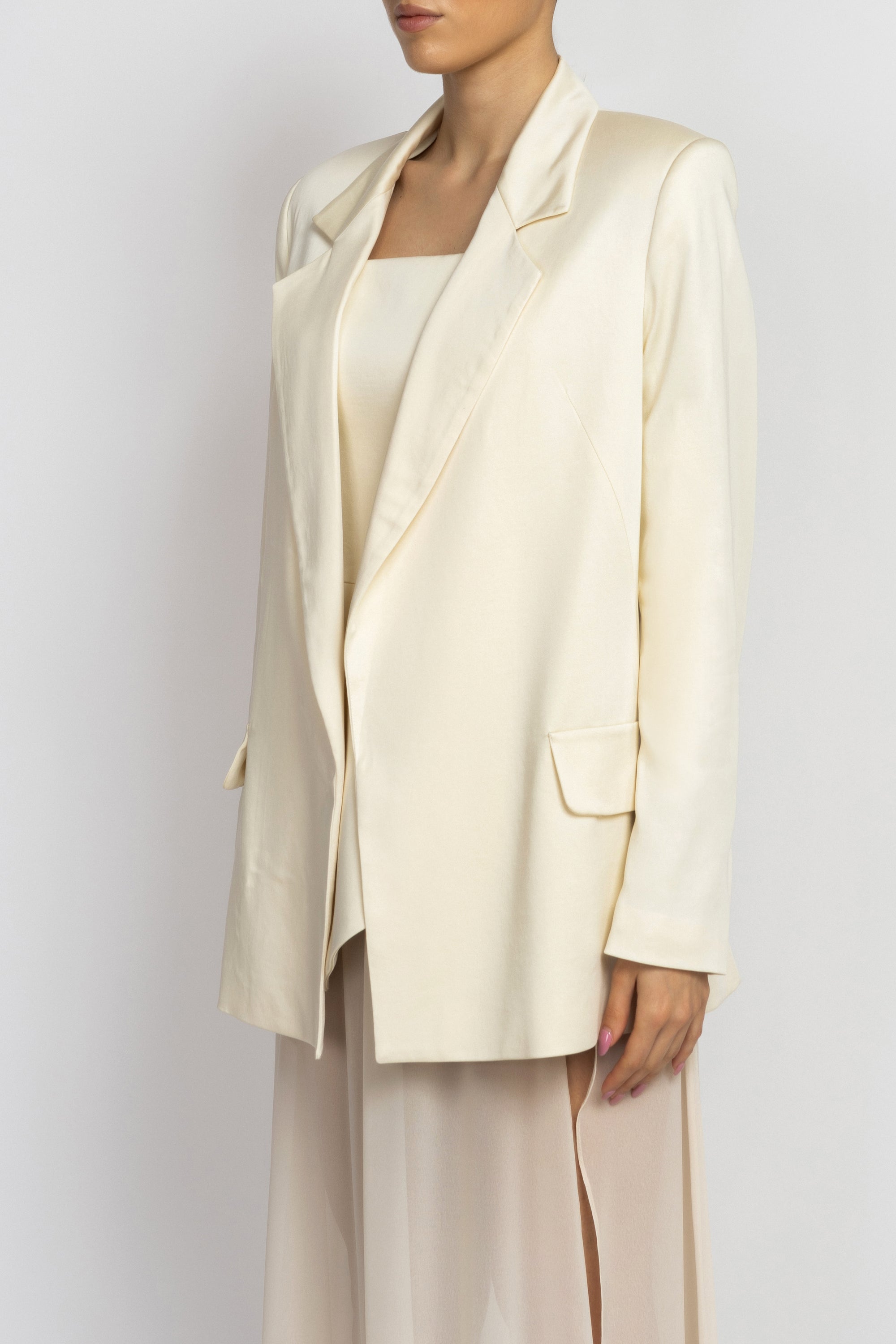 Butter Yellow belted blazer