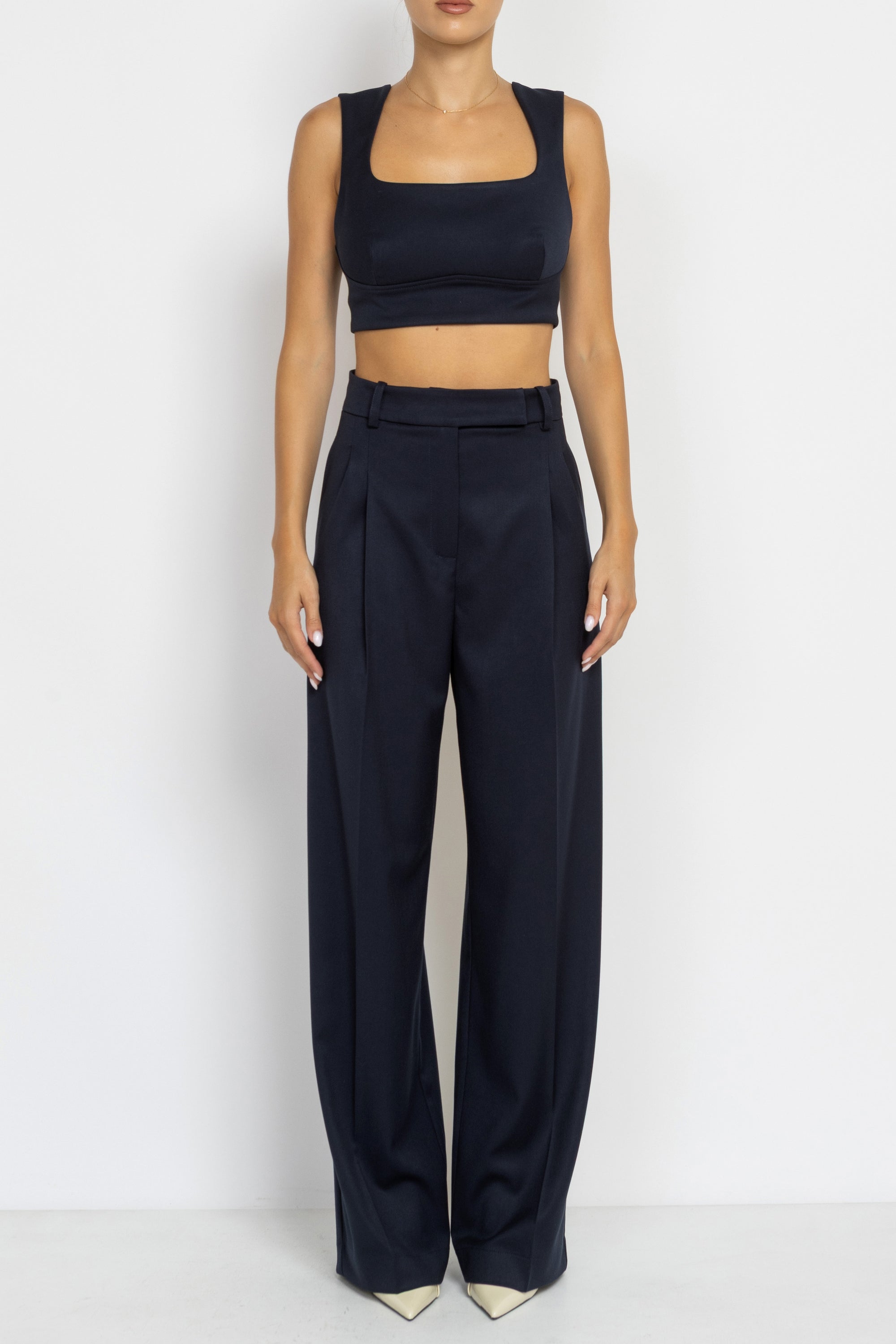Crop top in Navy Blue