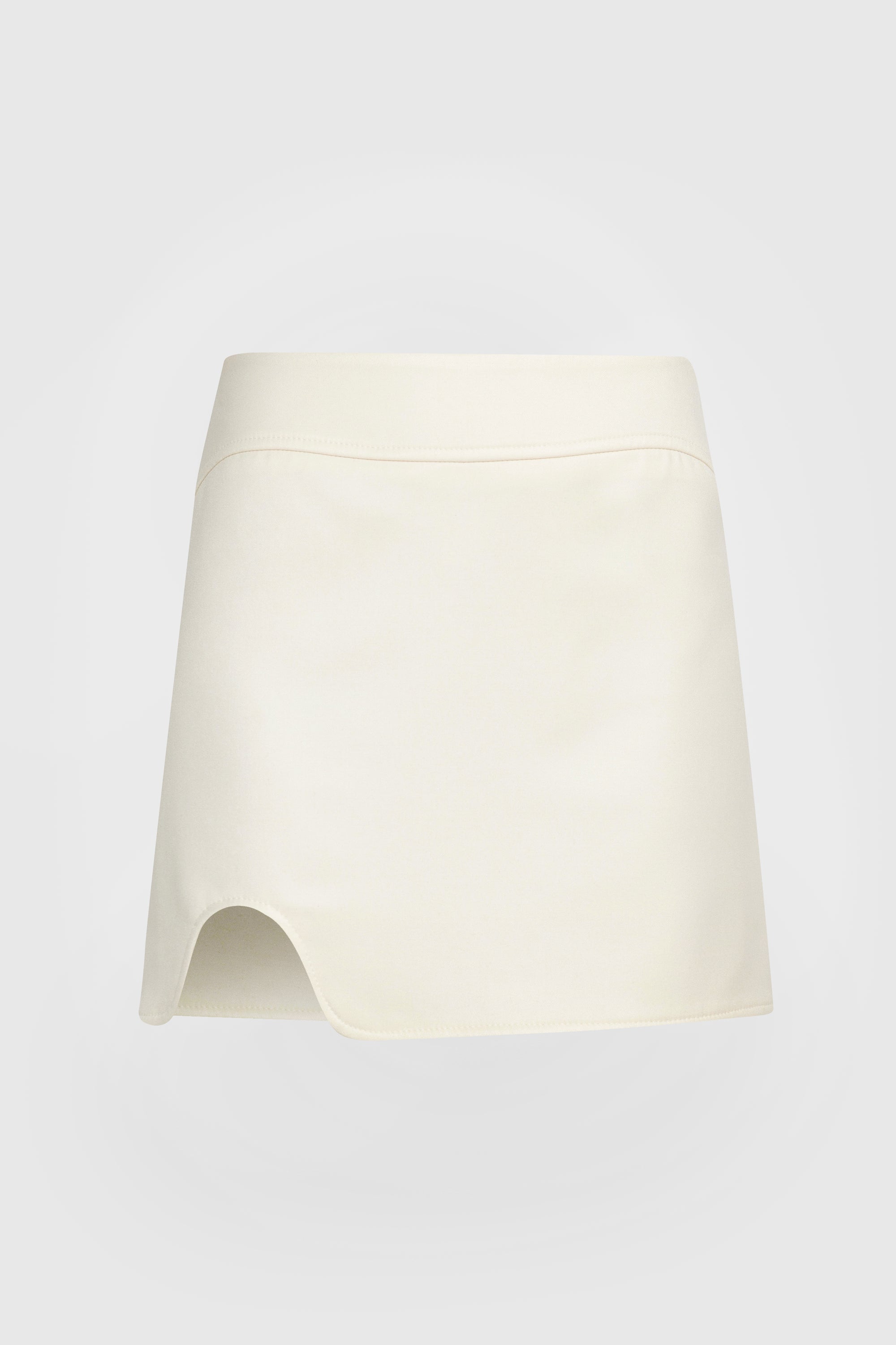 Women’s Classic Mini Skirt with Scalloped Wave Finish