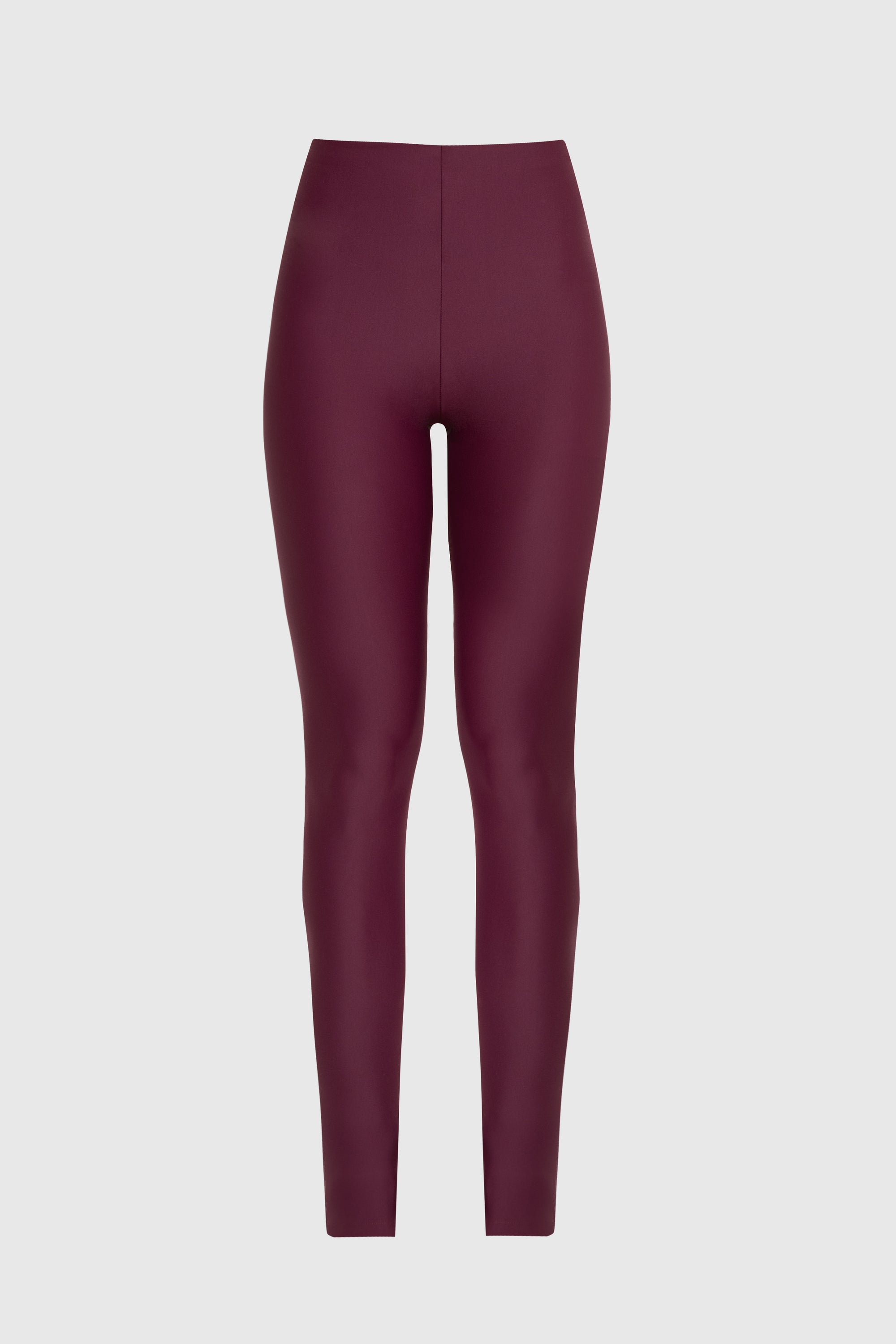 Burgundy Lycra Stirrup Leggings