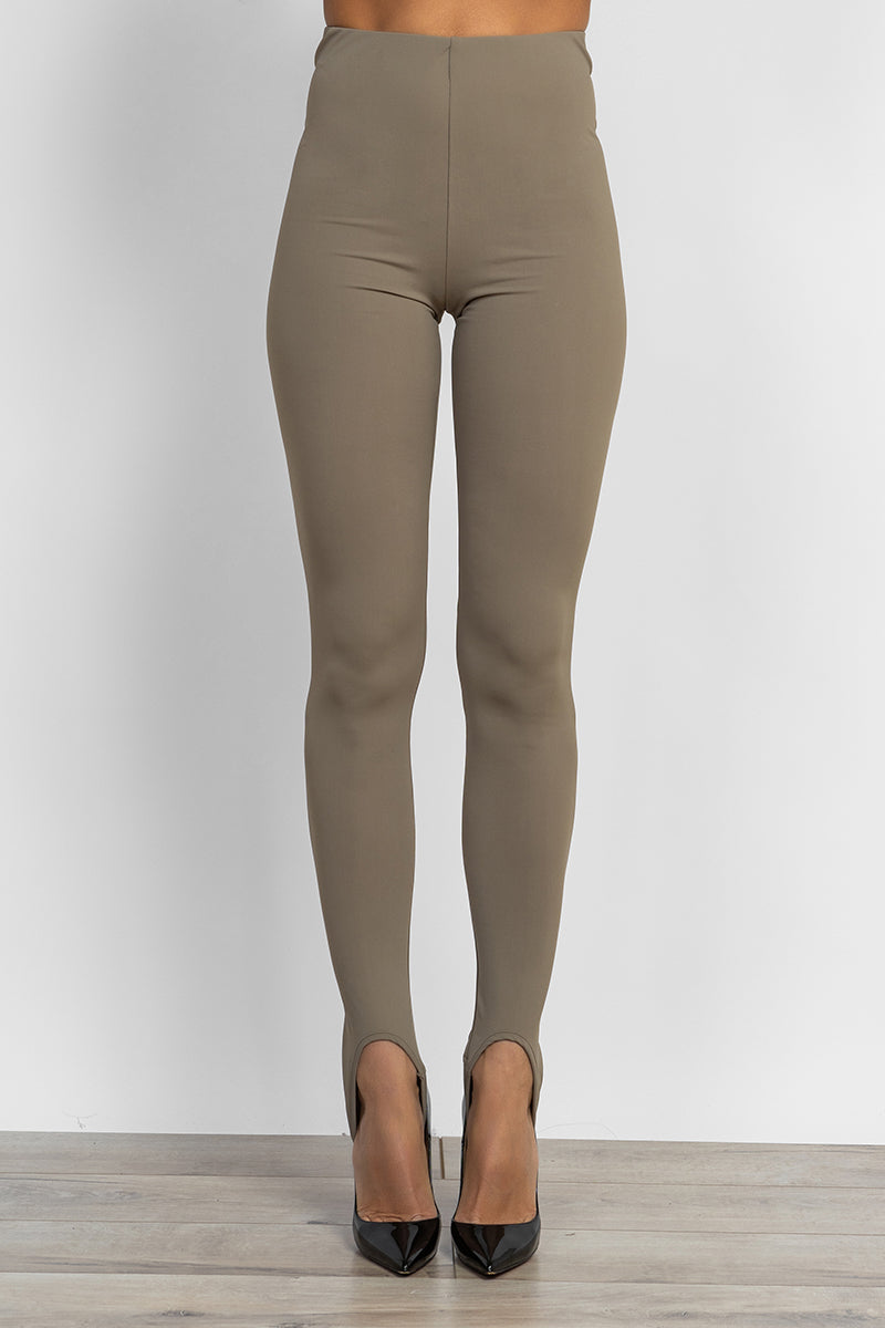 Stirrup leggings in beige