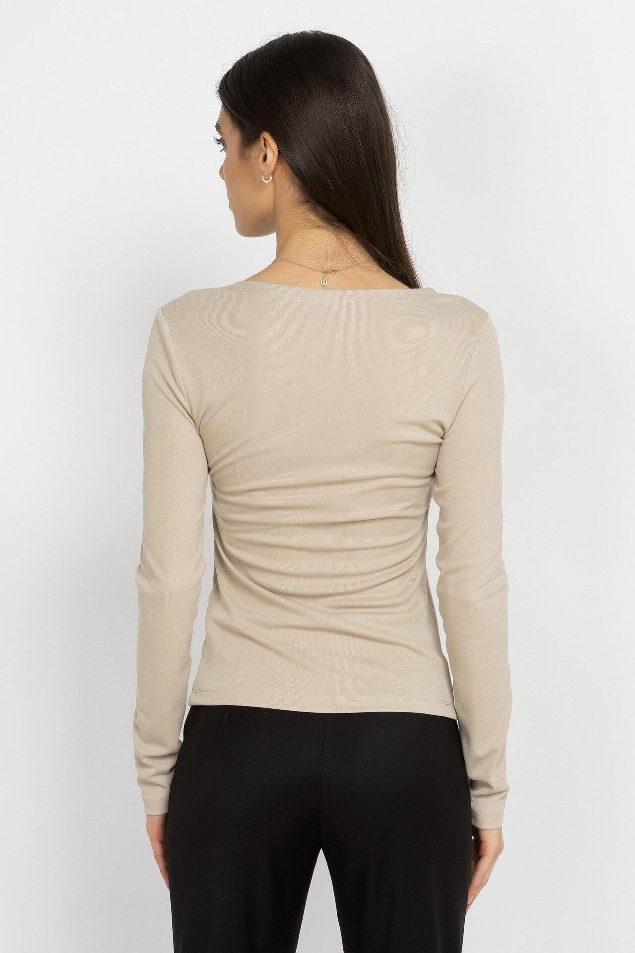 Asymmetric Ruched Top