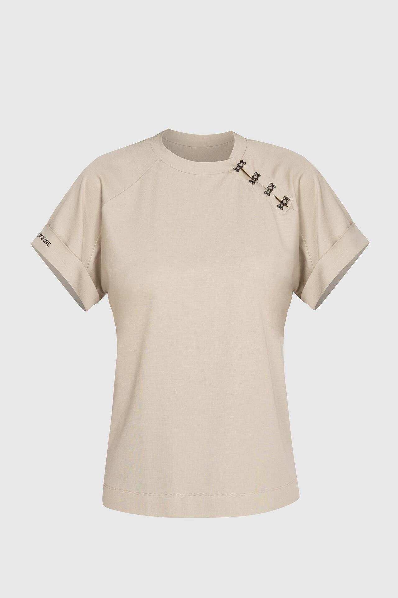 Dance Me to the End of Love” T-Shirt – Beige
