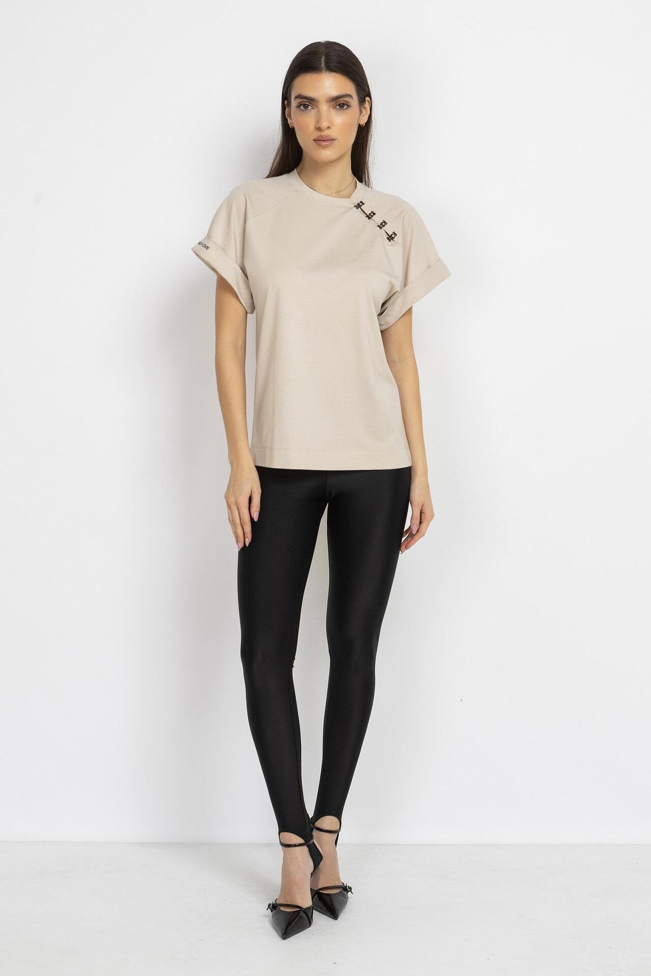 Dance Me to the End of Love” T-Shirt – Beige