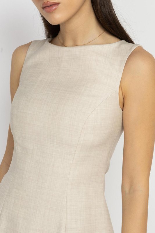 Long Wool Peplum To