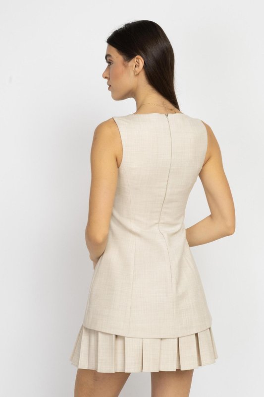 Long Wool Peplum To
