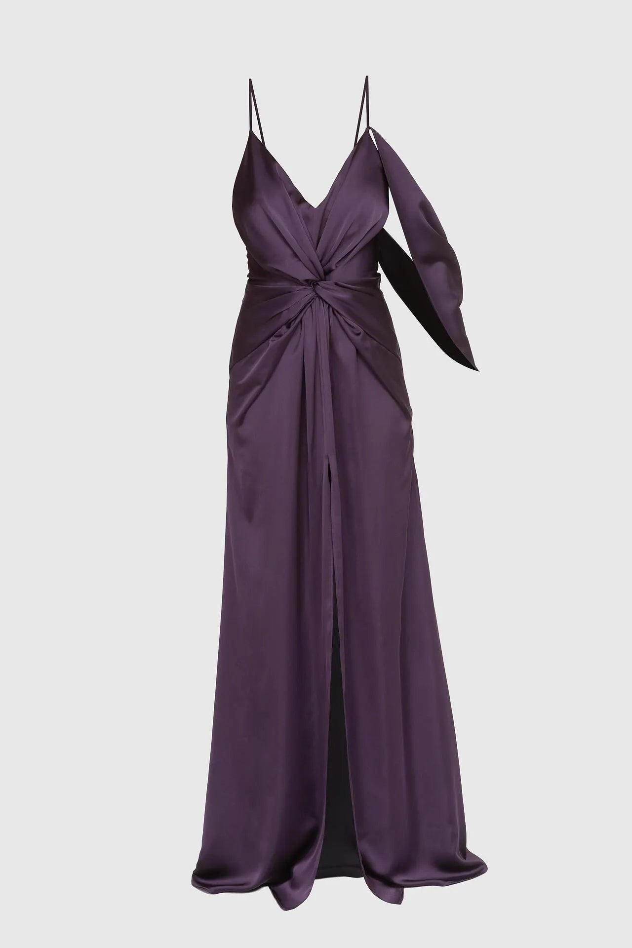 Satin Twist Maxi Dress