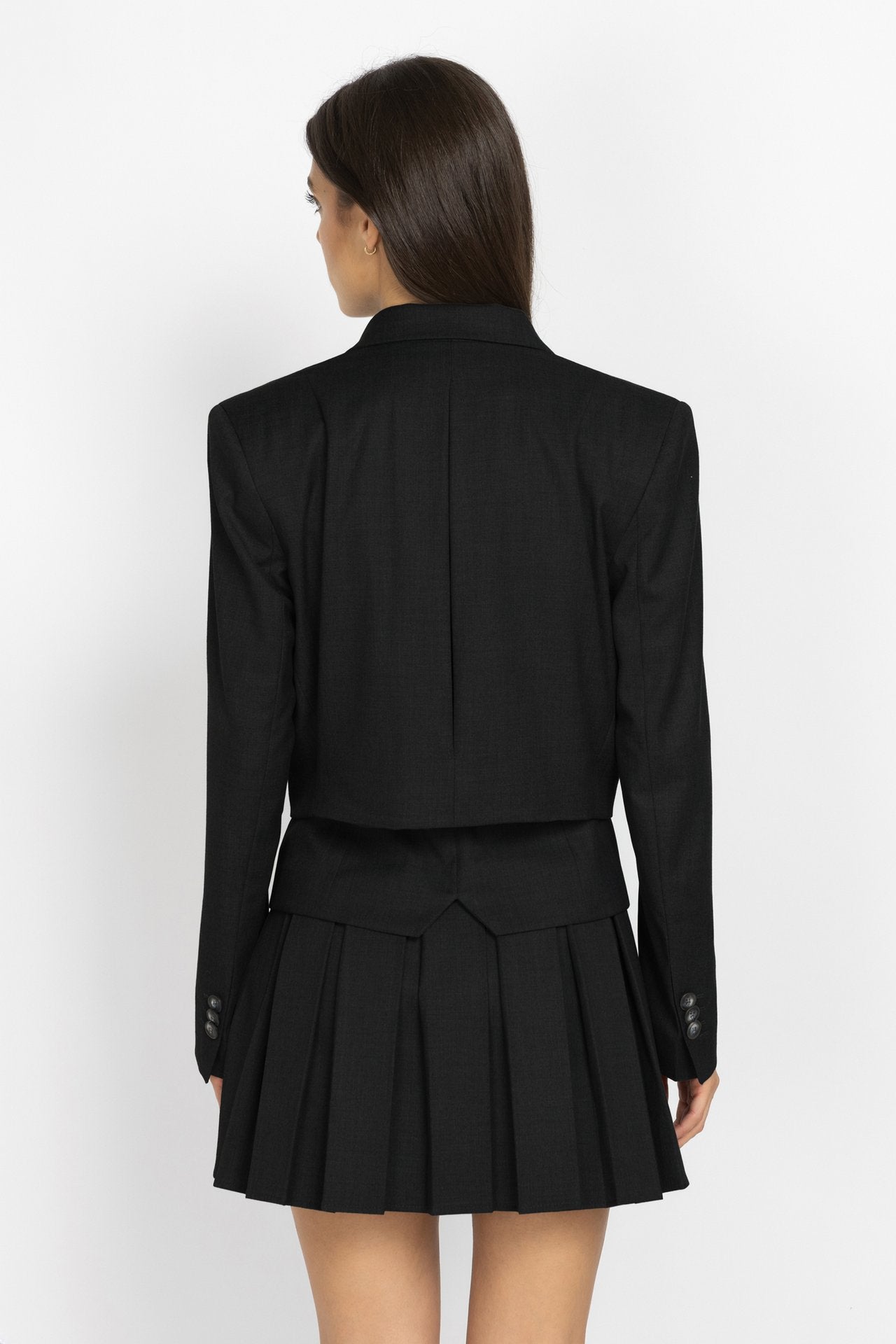 Cropped Double-Breasted Blazer