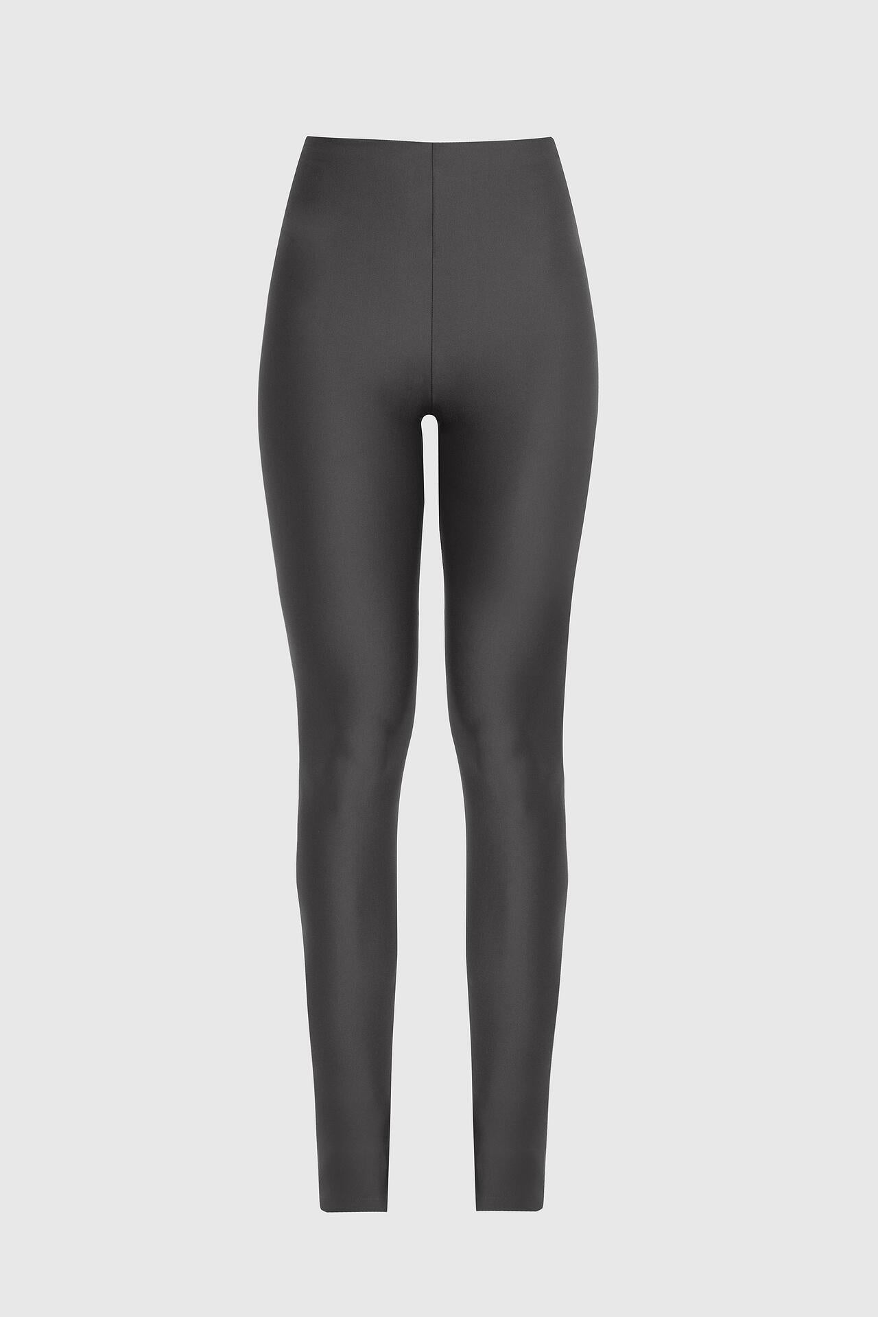 Gray Lycra Stirrup Leggings
