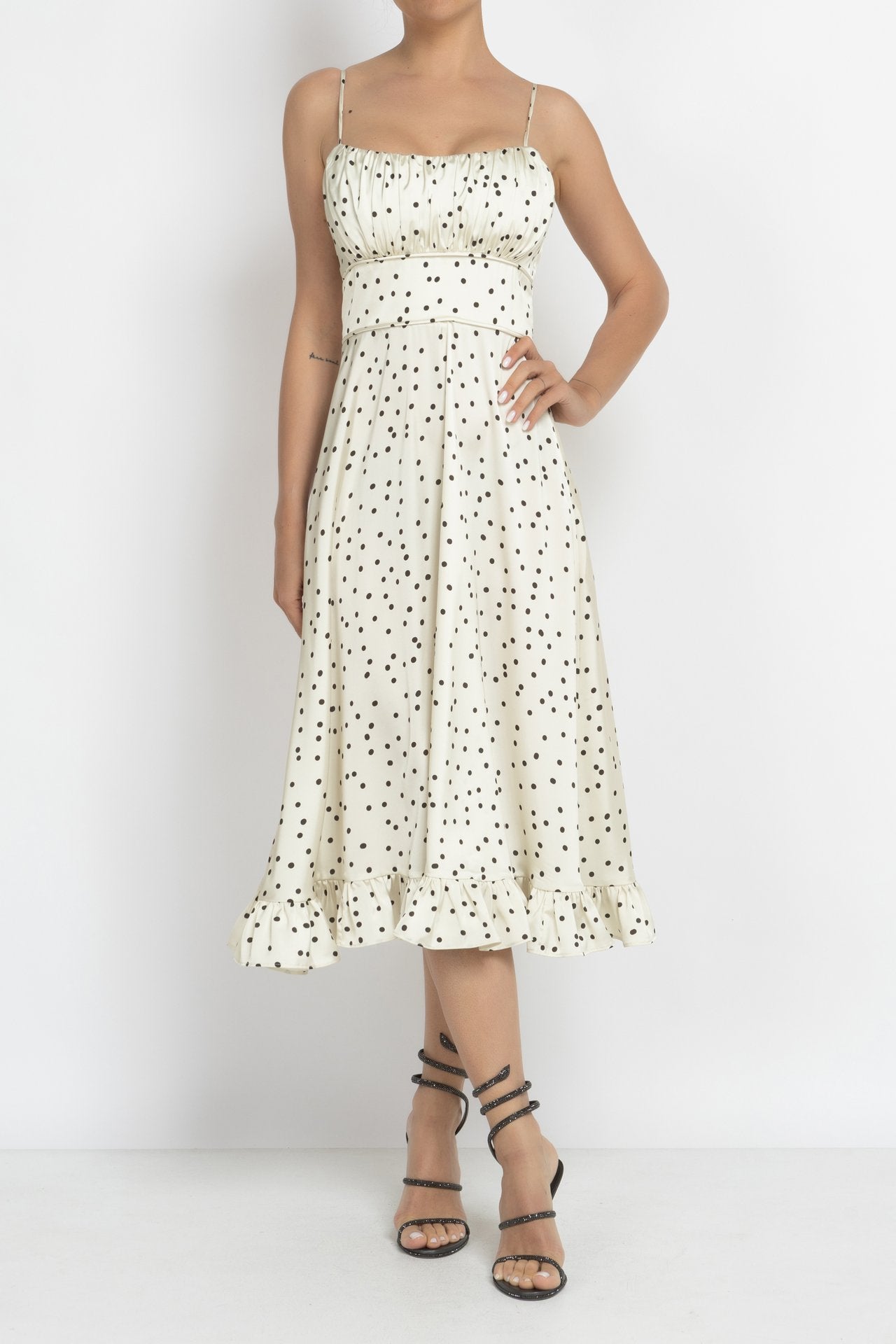 Summer dress with thin straps