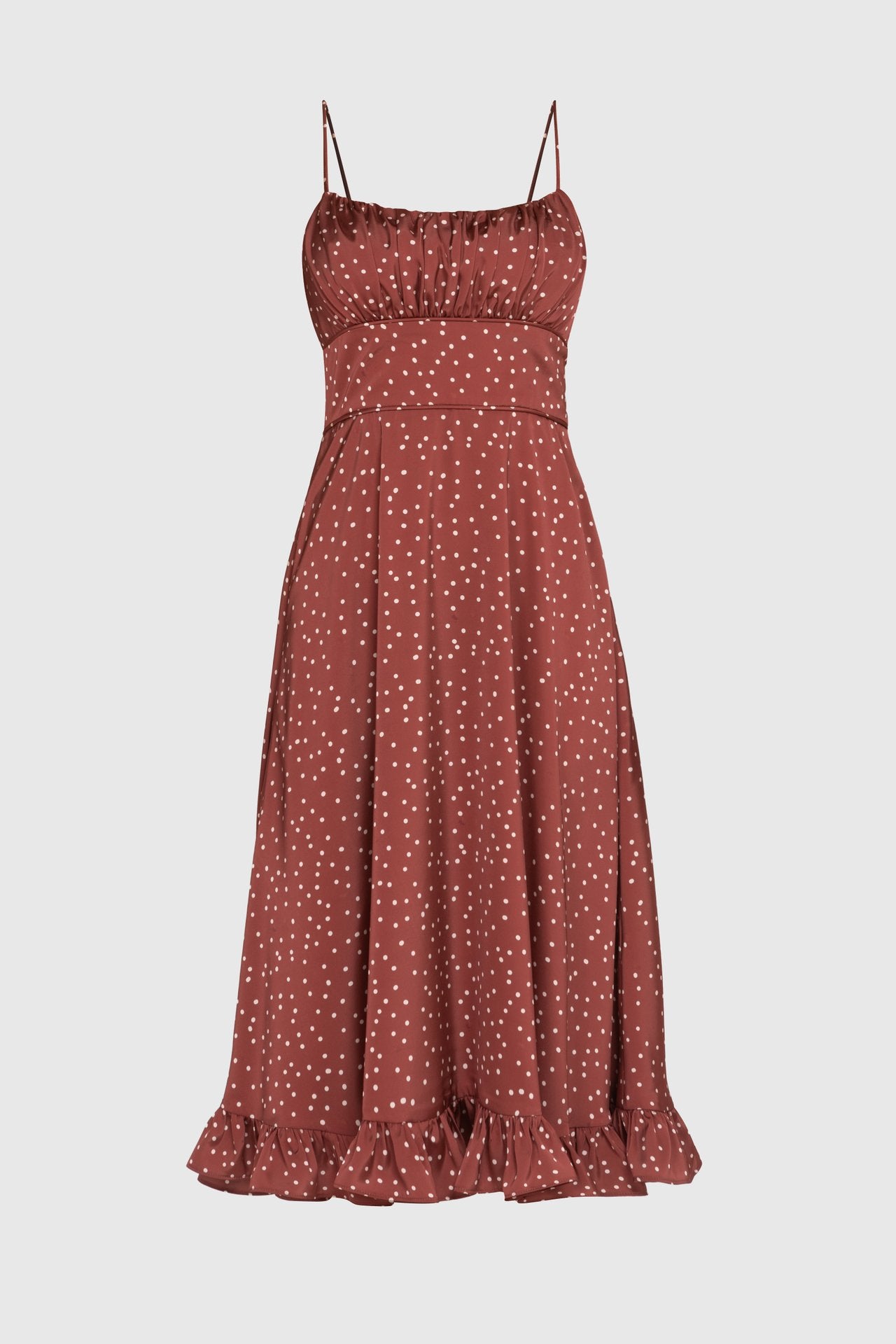 Midi Dress with Delicate Dot Print