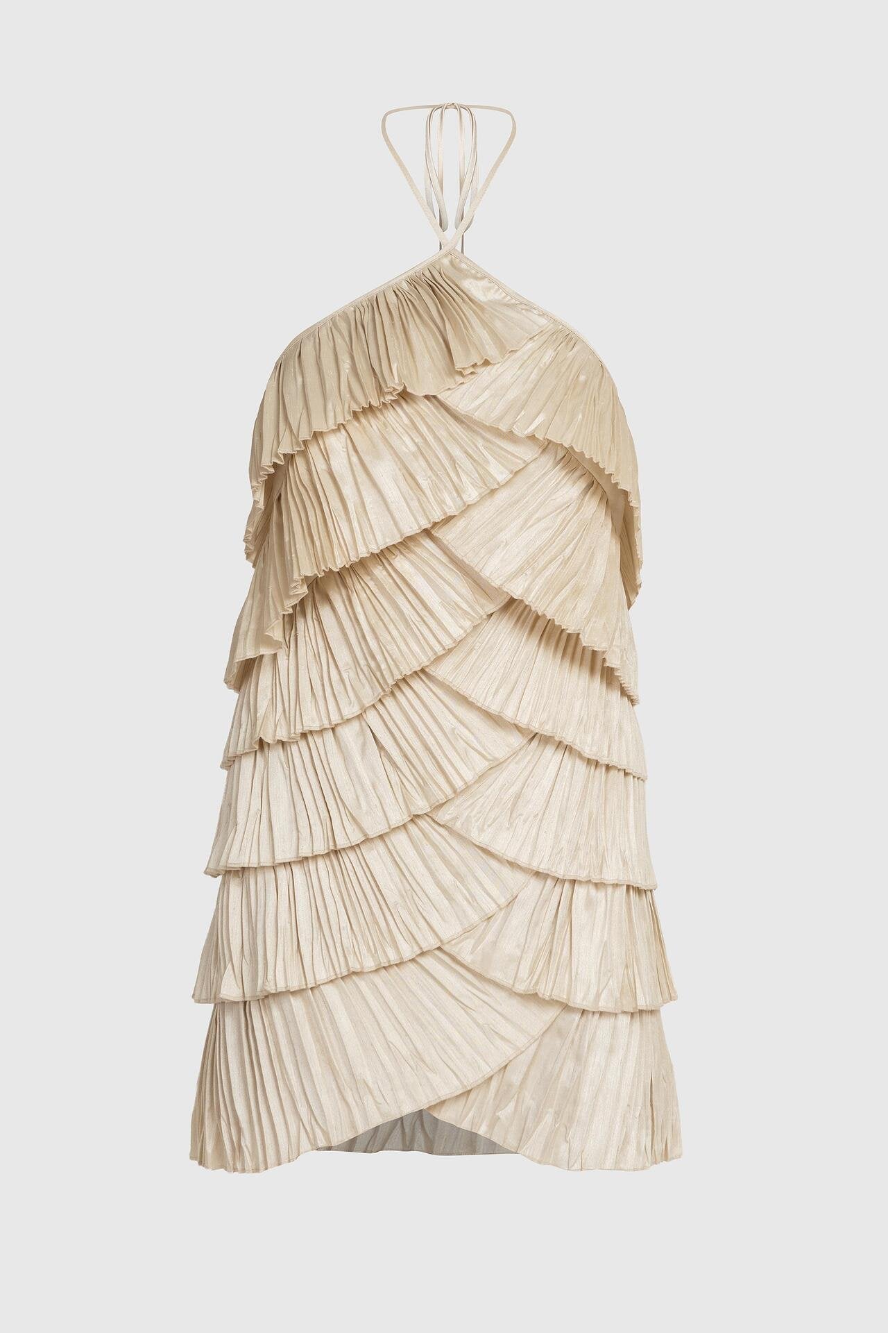 Ariella mini dress in champagne