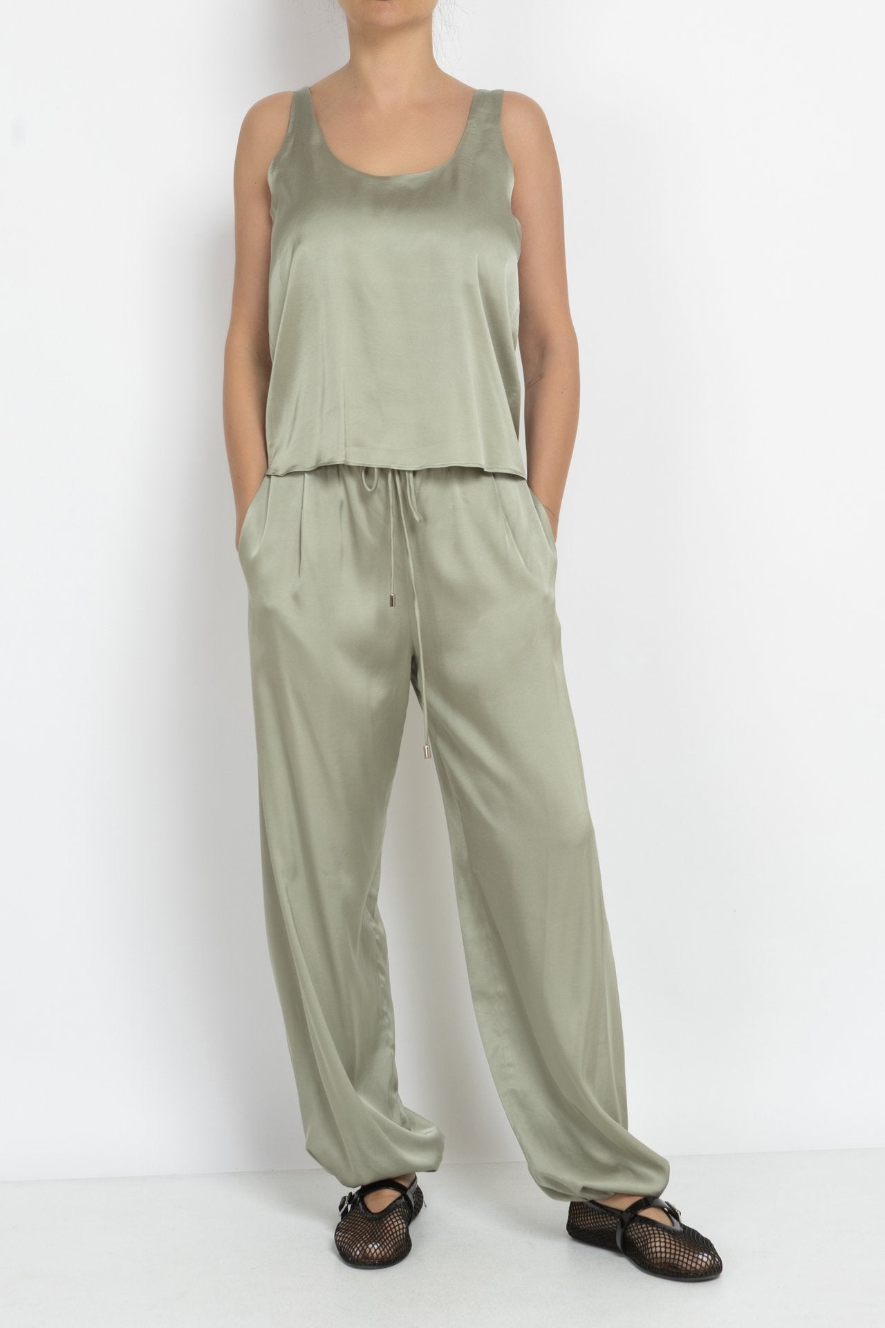 light green wide-fit top
