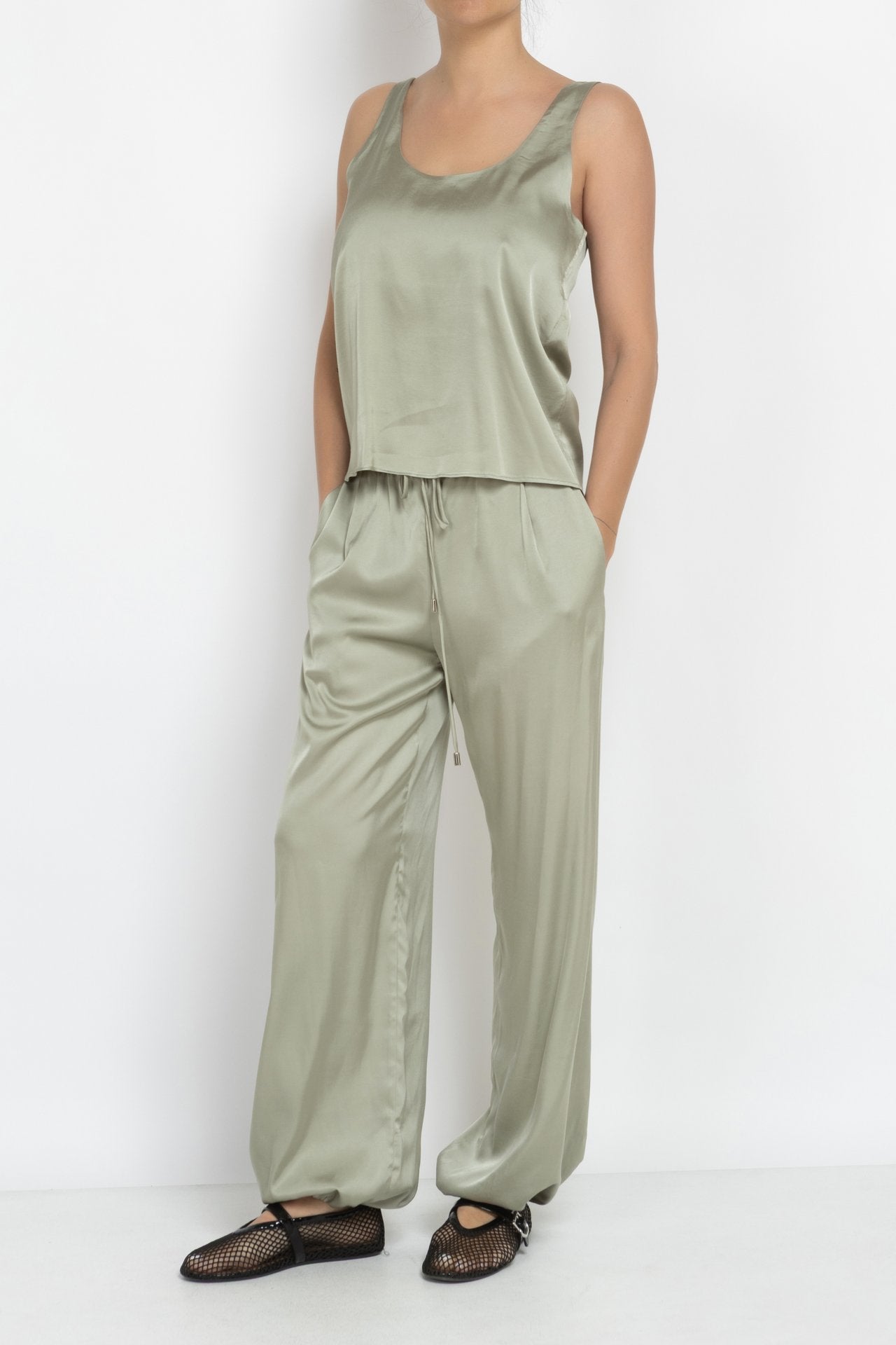 light green wide-fit top