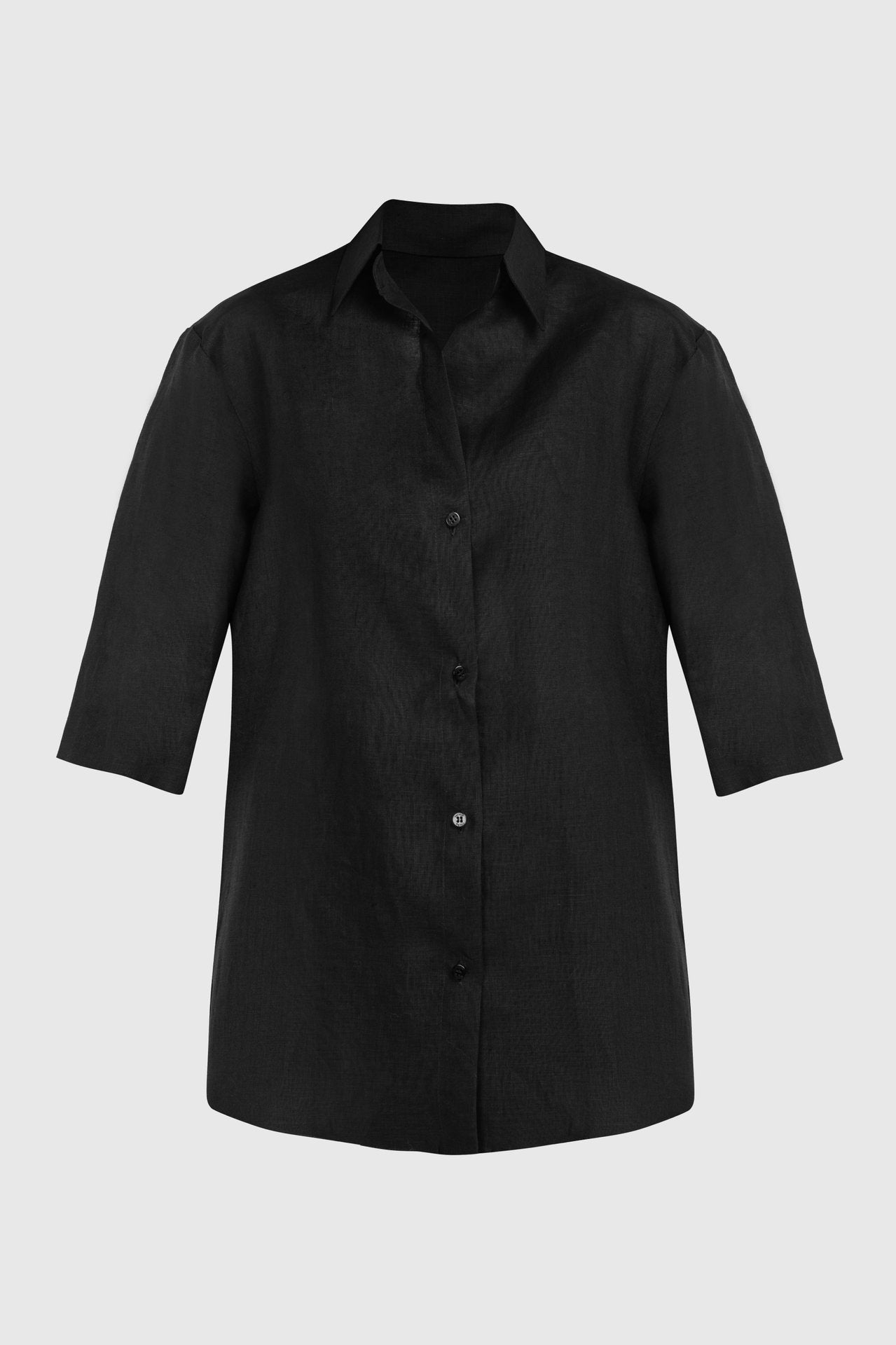 Black Linen Shirt