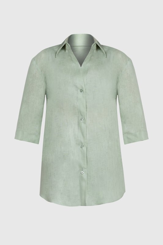 Mint Linen Shirt