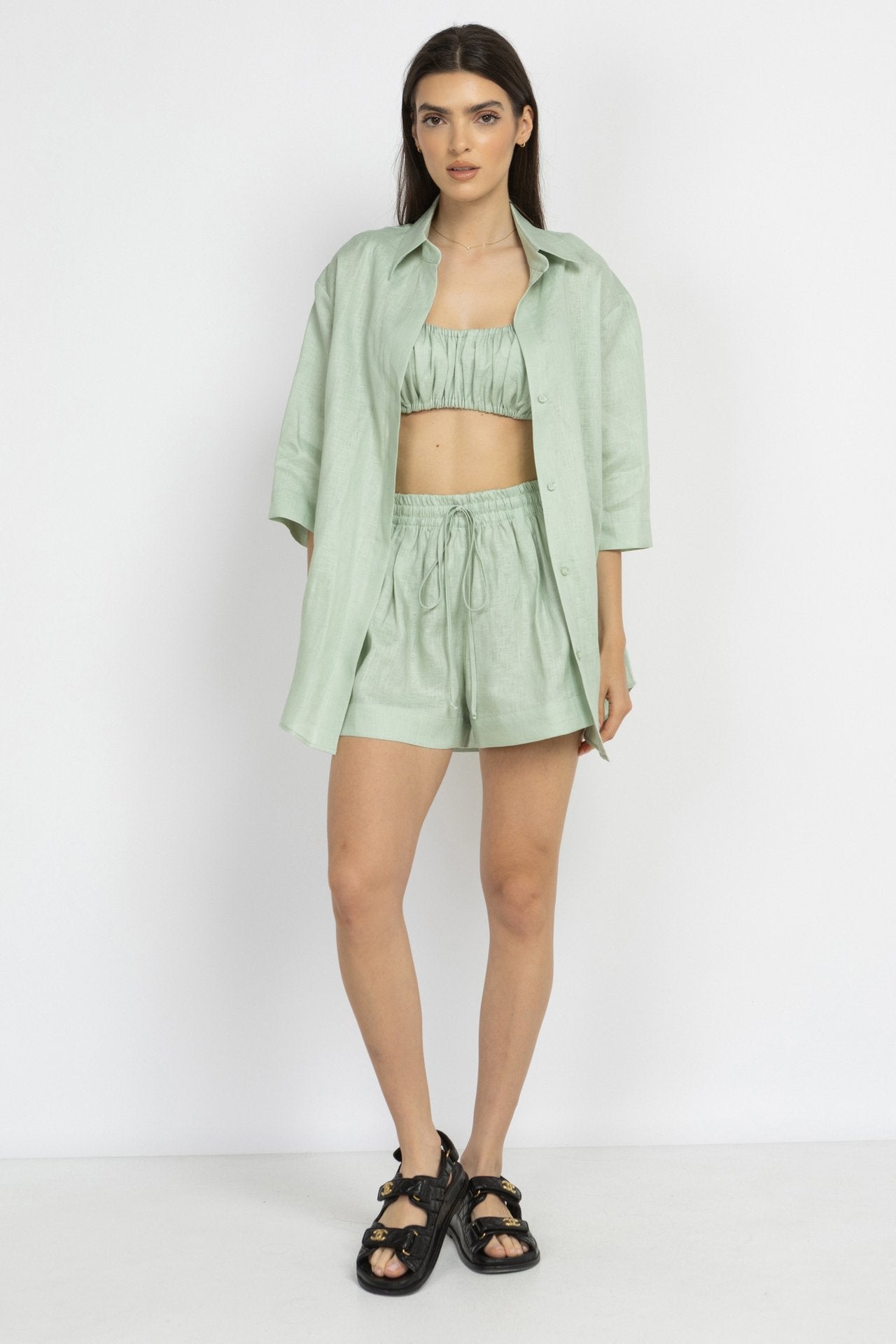 Mint Linen Shirt