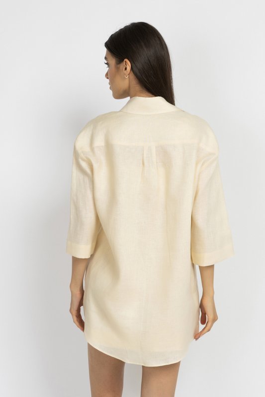 Cream Linen Shirt