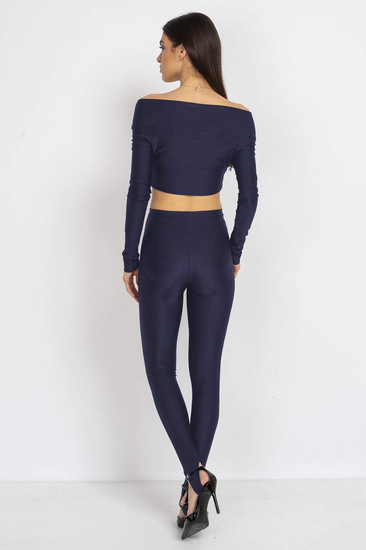 Sculpt Lycra Leggings – Blue