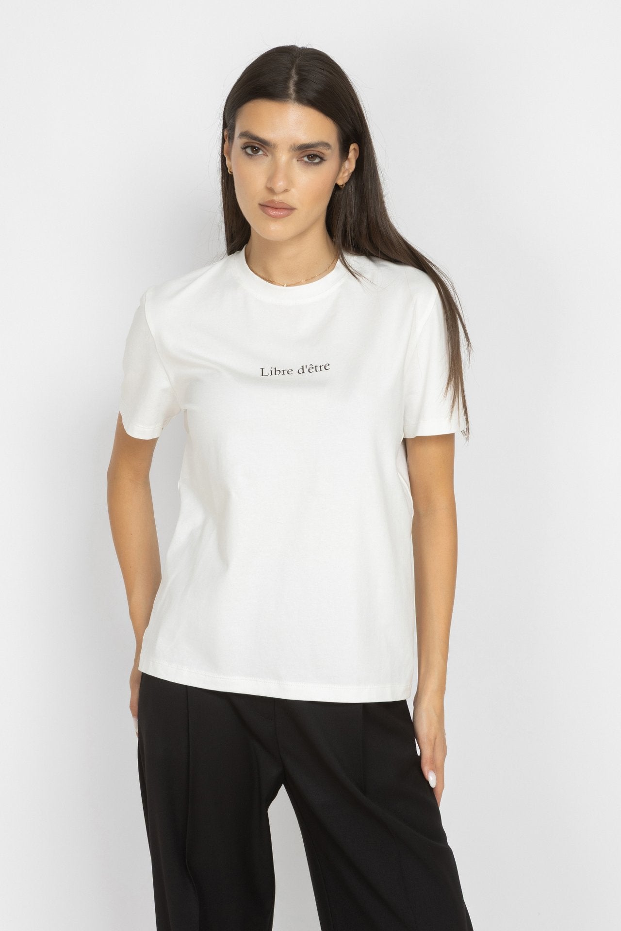 libre d'être T-Shirt in Ecru