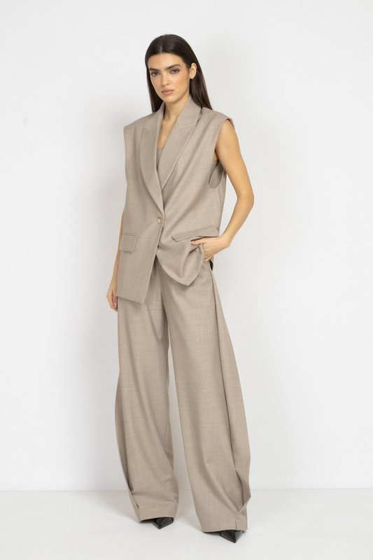 Mocha Wool Vest