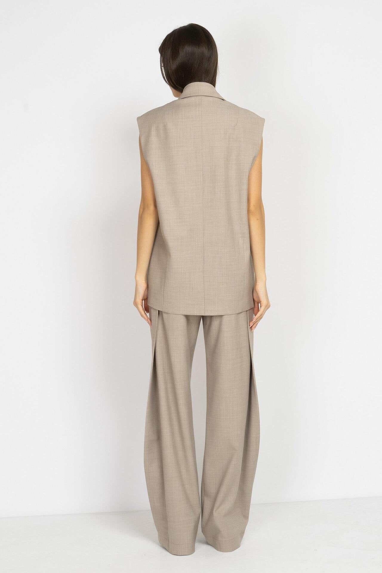 Mocha Wool Vest