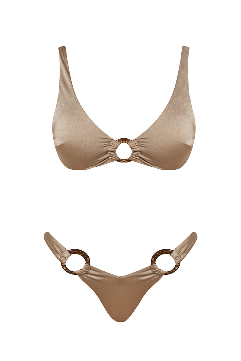 COCO RINGS GOLD  bikini set with ring details