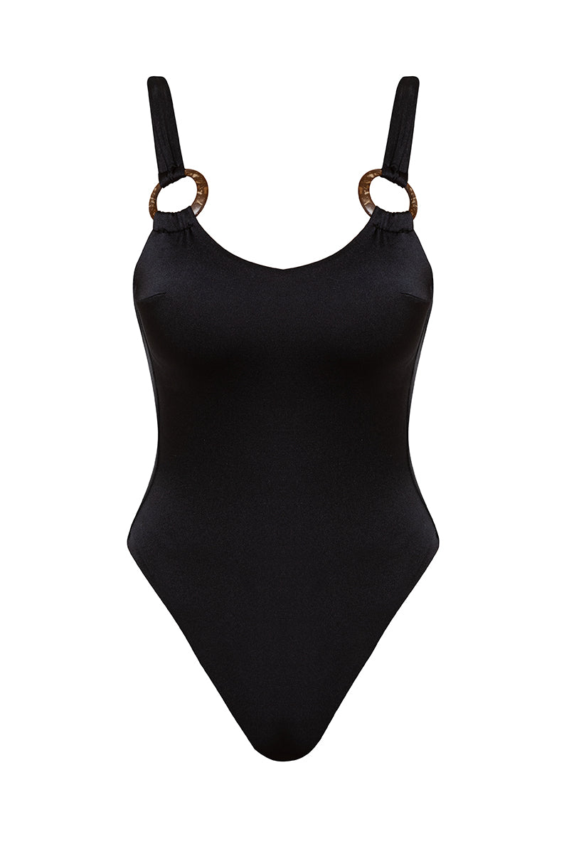 Jasmine low back one piece swimsuit with ring detail